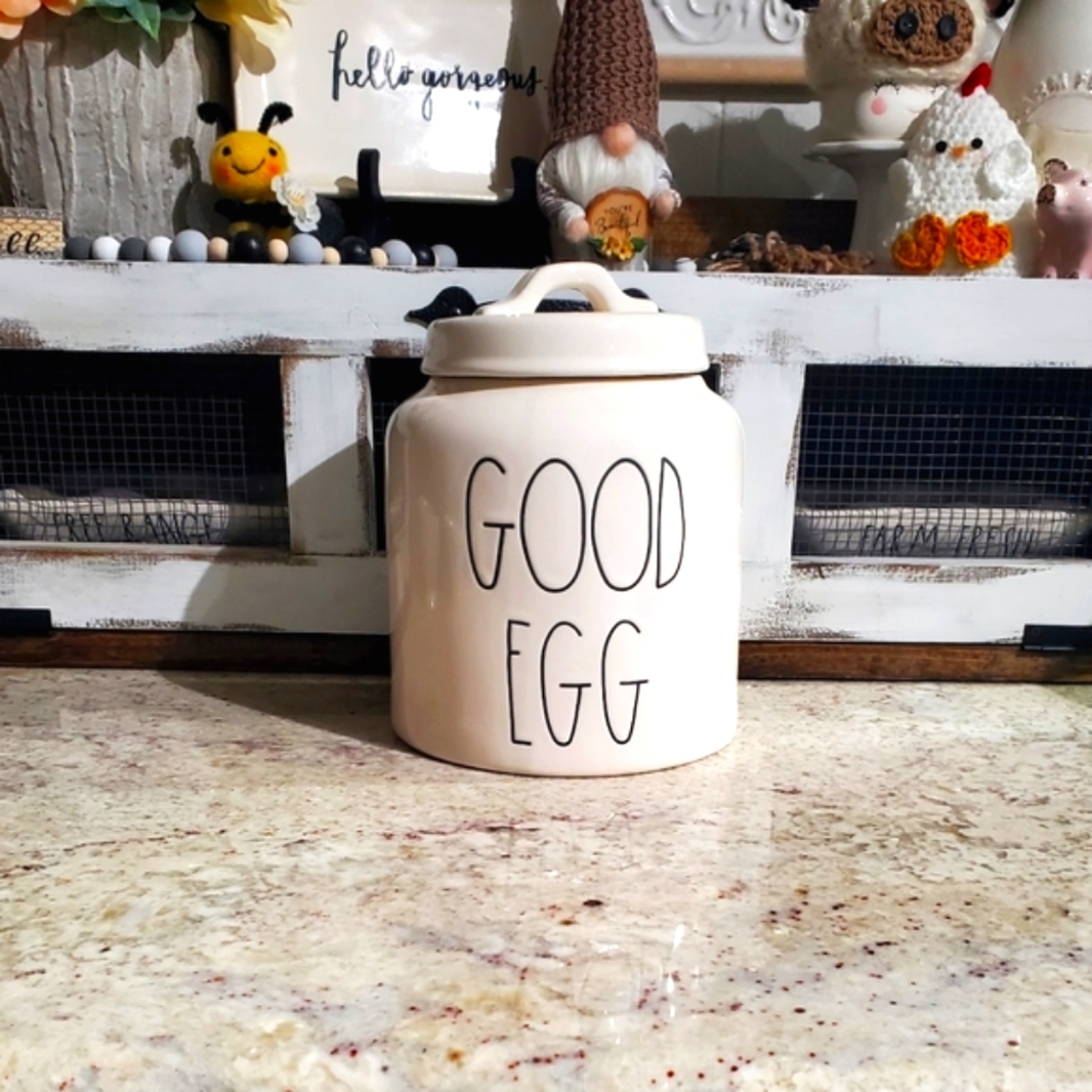 NEW Rae Dunn Good Egg Spring Easter Ceramic Canister
